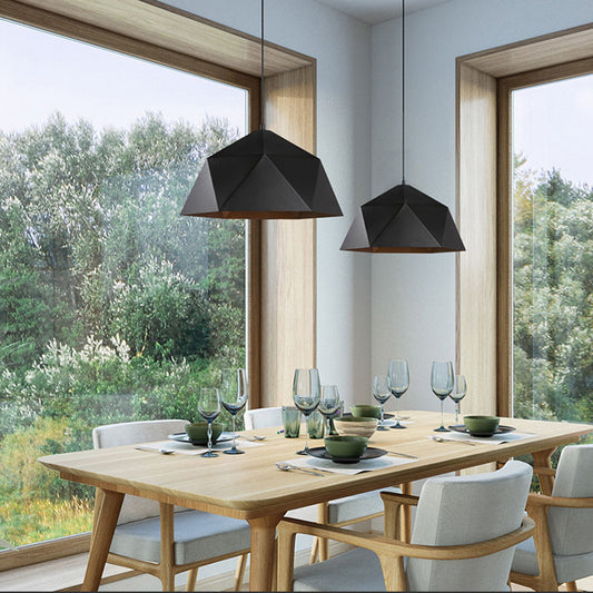 Colorful Geometric Hanging Lamps
